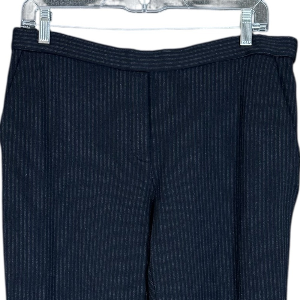 Theory Treeca Fairfield Knit Pinstripe Ankle Pants Women's Size 10 - Picture 6 of 14